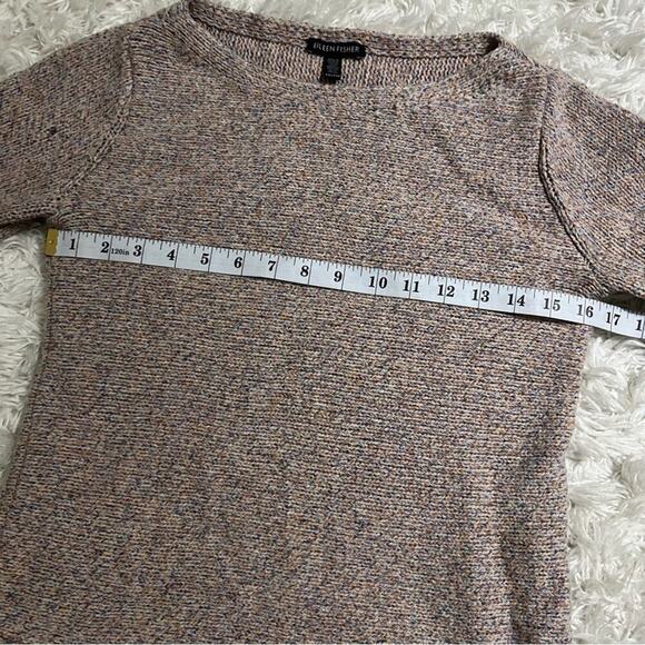 Eileen Fisher Wool & Recycled Cotton Fringe Hem Sweater Size XXS - Picture 10 of 11